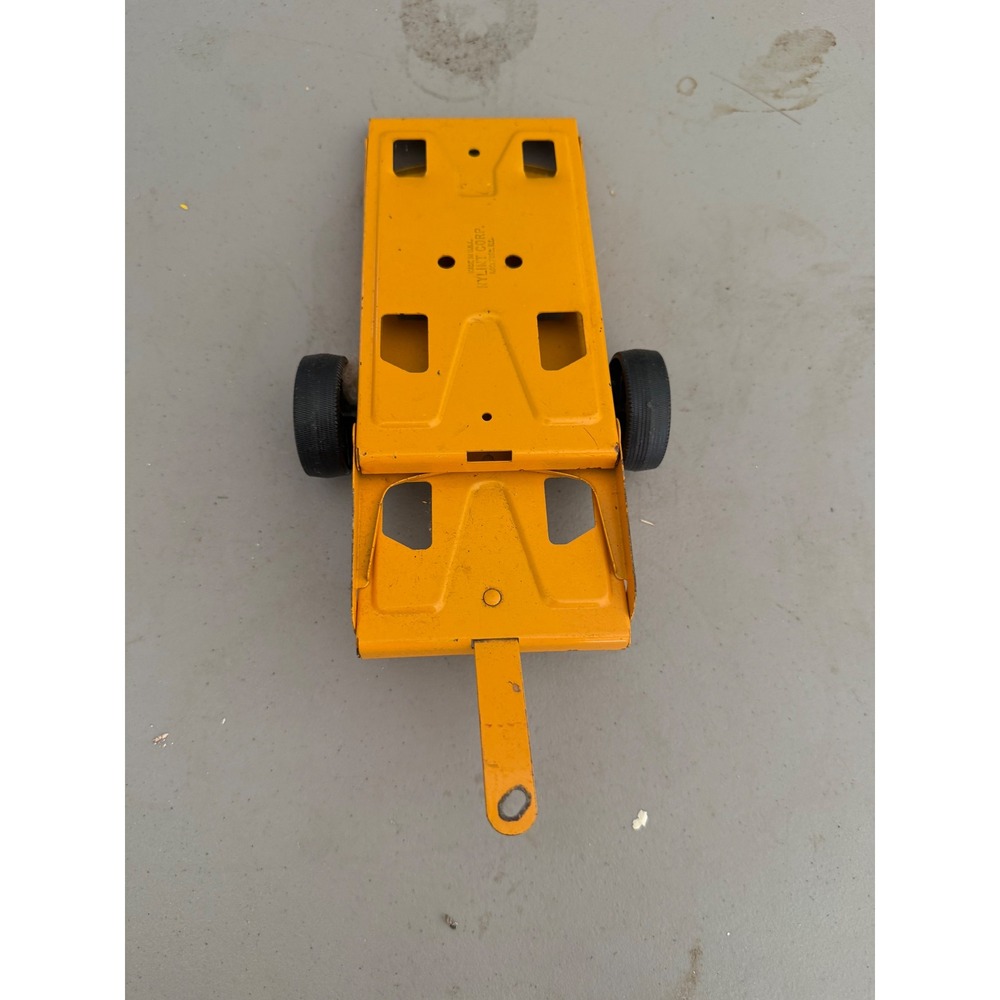 Vintage Nylint Corp Yellow Pressed Steel Toy Trailer‎ Made in USA Rockford ILL